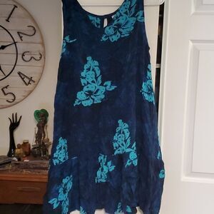 Sunwraps Sleeveless Sundress/cover-up BLUE 